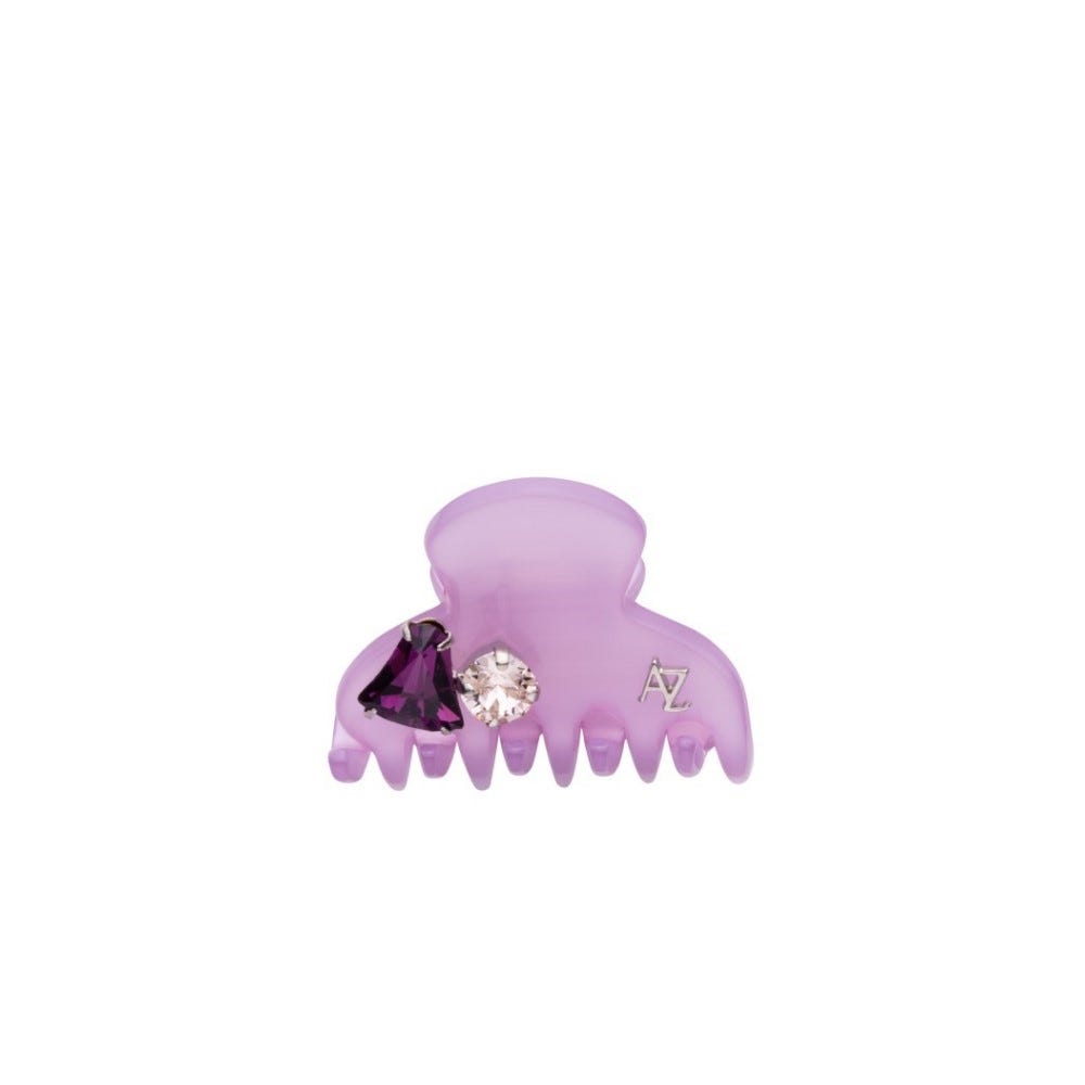 Trapezoid Fun Collection: Mini Size Jewellery Crazy Crab Decorated with European Crystals - Violet