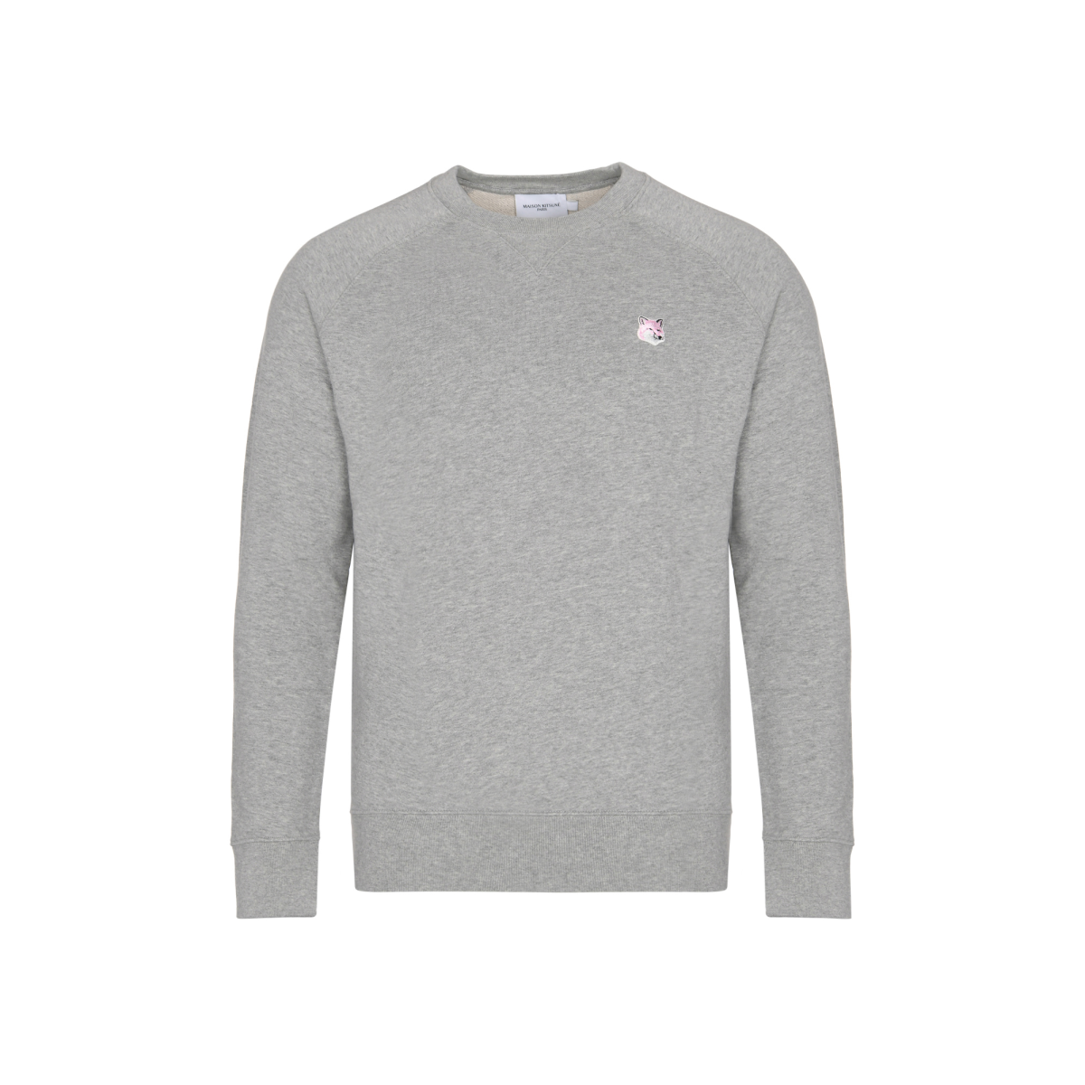 Monochrome Fox Head Patch Classic Sweatshirt Mens - Grey Melange  