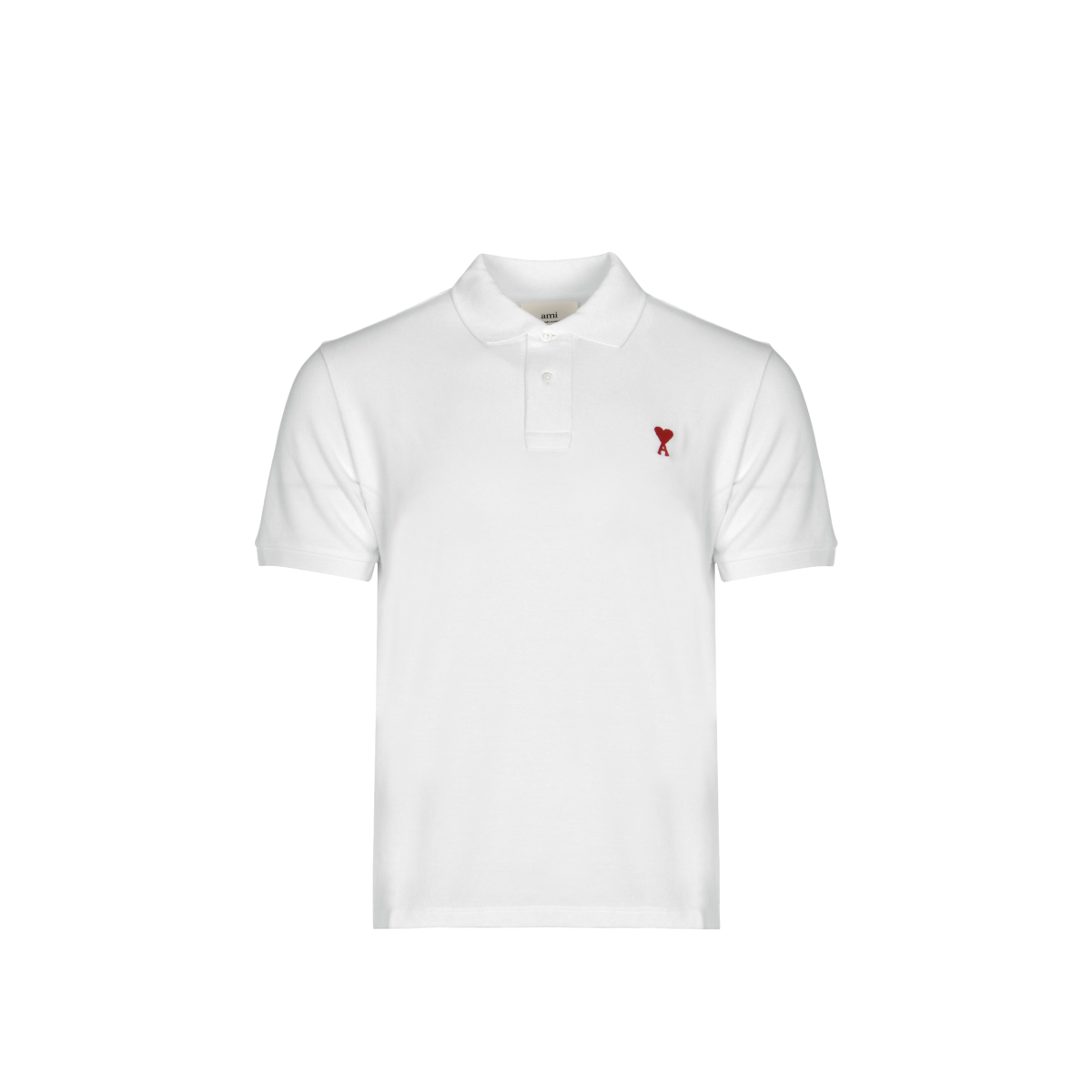 Ami De Coeur Mens Short Sleeve Polo Shirt - White 【Online Only】 