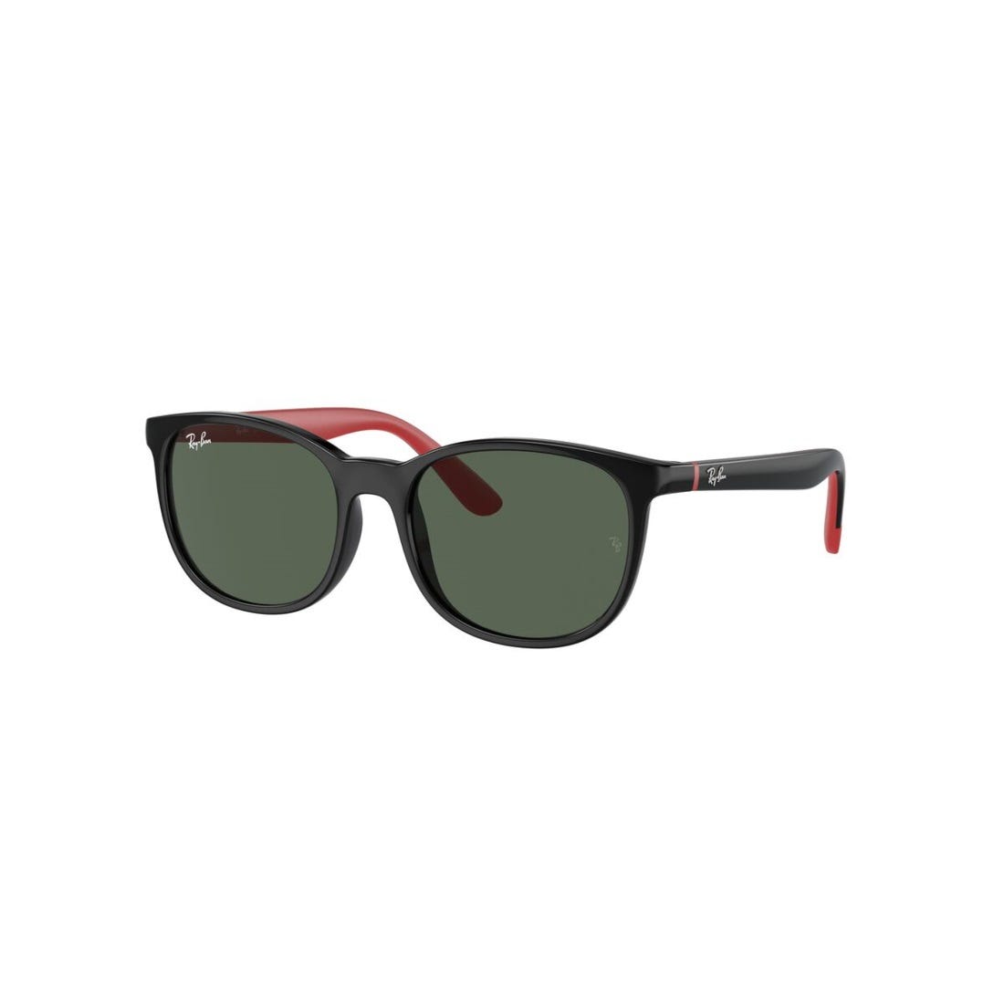 RB9079S Kids Bio-based 0RJ9079S Polished Black on Red Sunglasses (71317149)