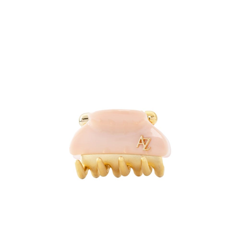Gold Teeth Crazy Crab: 2-Tone Color Mini Size Gold Teeth Crazy Crab - Pink