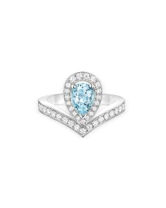 Joséphine Aigrette Aquamarine Ring