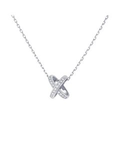 Jeux de Liens White Gold Diamond Pendant