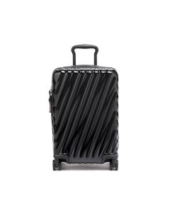 19 DEGREE Polycarbonate International Expandable 4 Wheeled Carry-On - Black