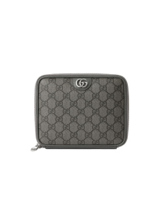Ophidia GG Cable Case in Grey and Black Supreme