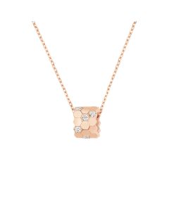 Bee de Chaumet Rose Gold Diamond Pendant Small Model