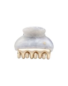 Gold Teeth Crazy Crab Collection: Medium Size Gold Teeth Crazy Crab - Light Grey