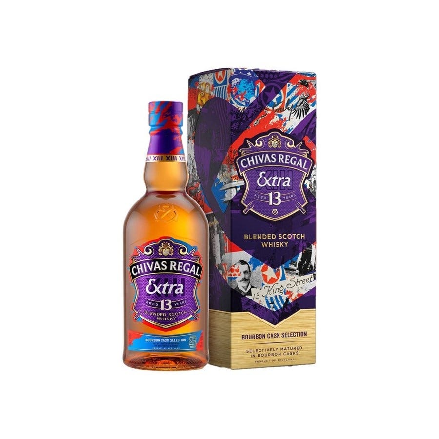 Chivas Regal Extra 13YO Bourbon Cask Blended Scotch Whisky 1L