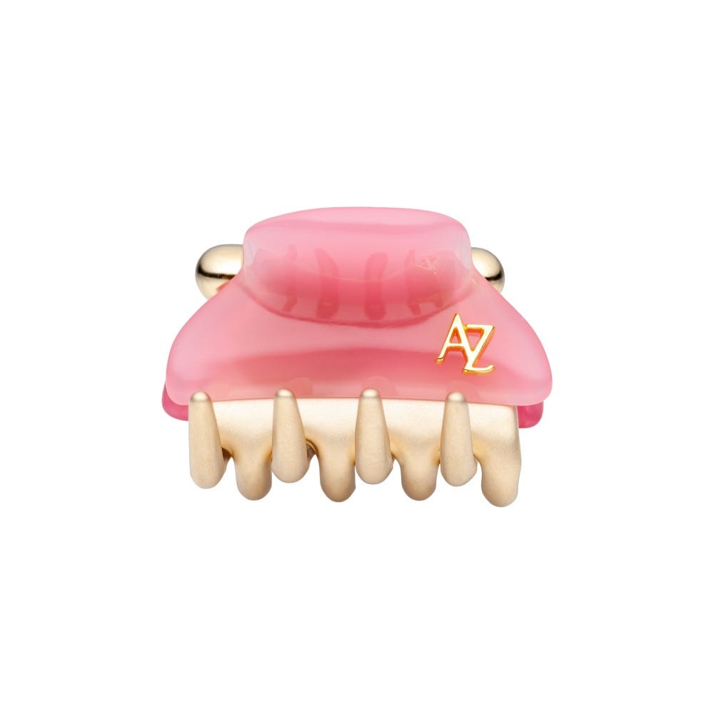 Gold Teeth Crazy Crab Collection: Two Tone Mini Size Crazy Crab - Pink and Cherry Pink
