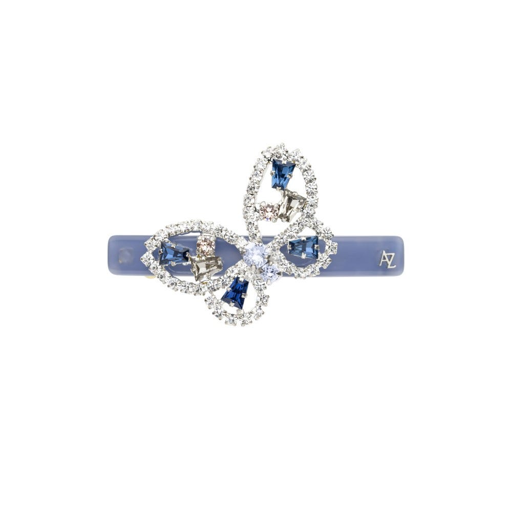 Butterfly Waltz Collection: 6cm Auto Barrette decorated with European Crystals Jewellery Ornaments