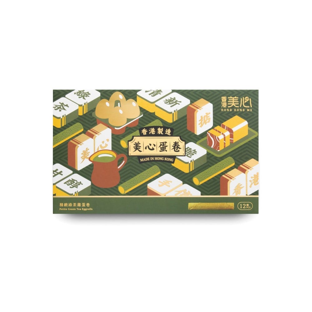 美心精緻綠茶雞蛋卷 (12條裝)