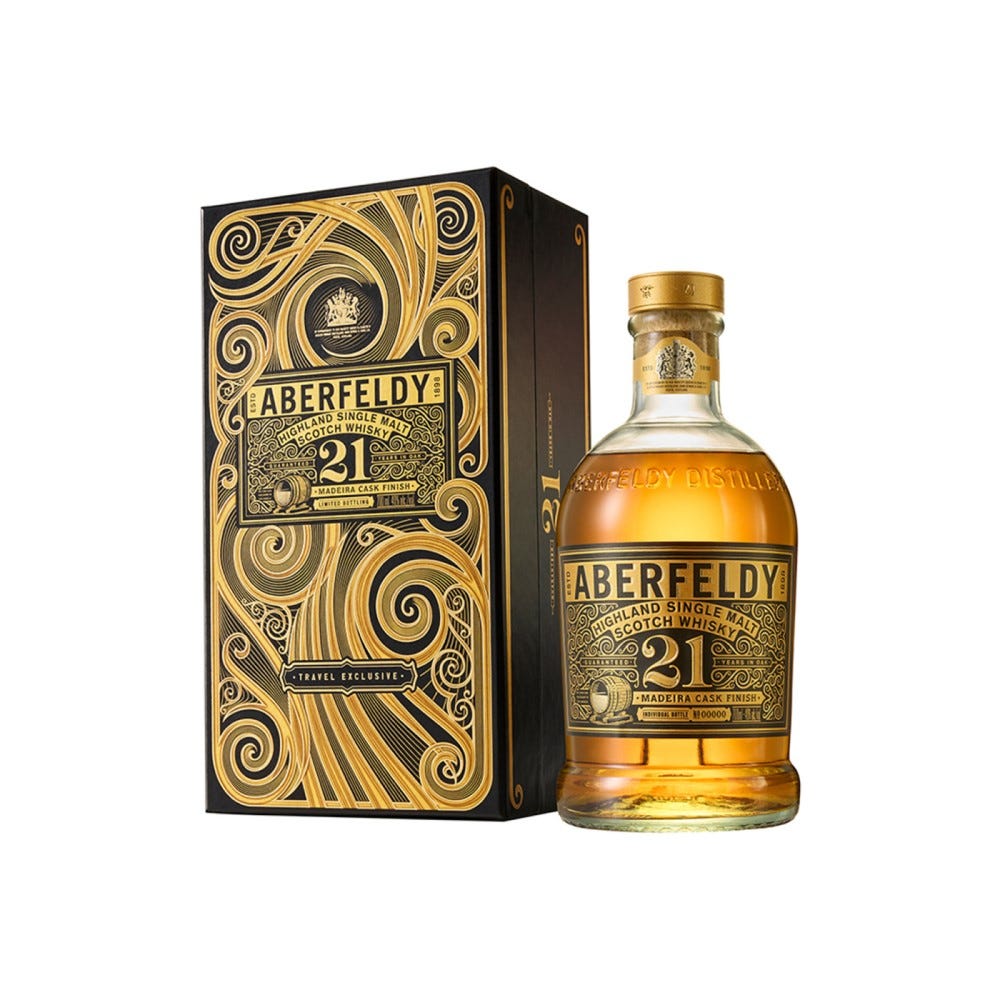 Aberfeldy 21 Years Old Madeira Casks Single Malt Scotch Whisky 700ml