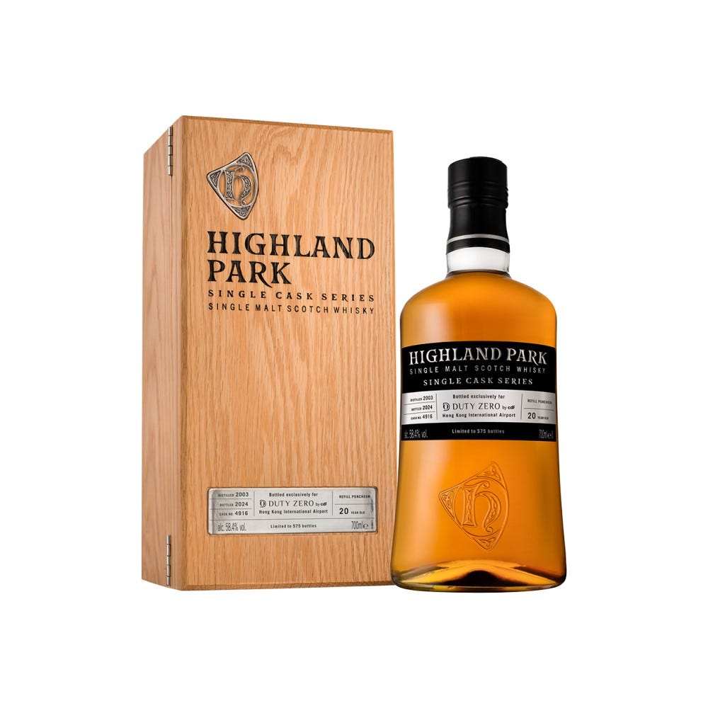 Highland Park Single Cask 20YO Cask No. 4916 Single Malt Scotch Whisky 700ml (HKIA Limited Edition)