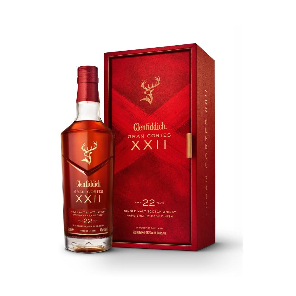 Glenfiddich 22 Years Old Gran Cortes Single Malt Whisky 700ml