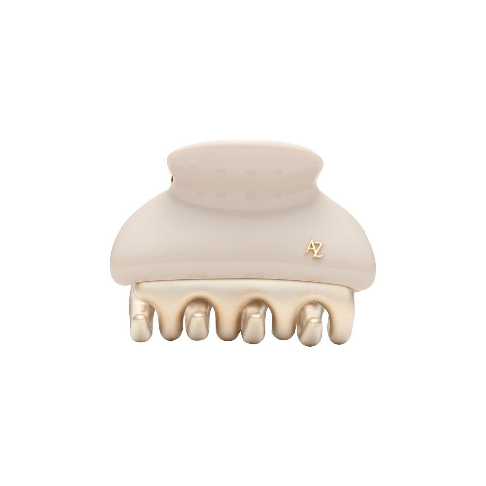 Gold Teeth Crazy Crab Collection: Two Tone Medium Size Gold Teeth Crazy Crab - Beige and Camel