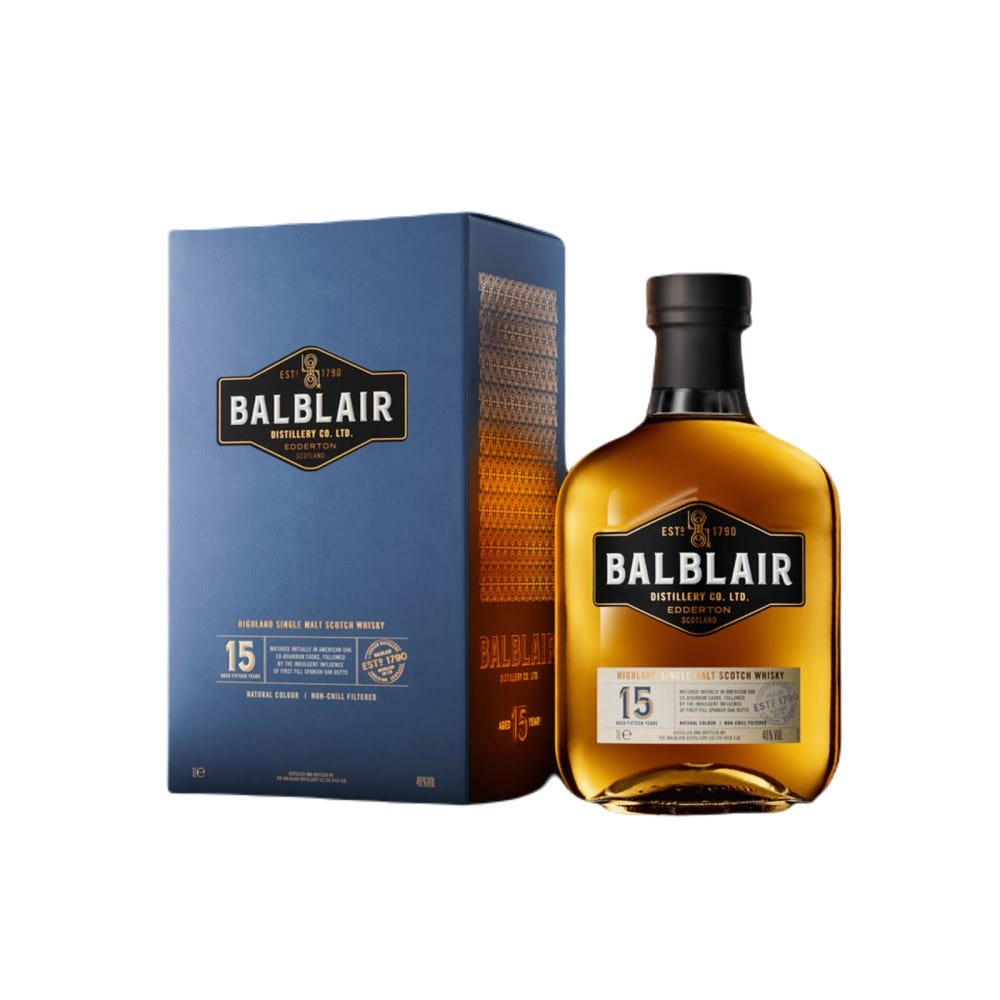 Balblair 15 Year Old Single Malt Whisky 1L